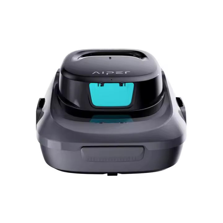 Limpiafondos de Batería sin cable AIPER Scuba SE. Robot inalámbrico, disfrute de la limpieza sin cables. Limpia fácilmente piscinas de hasta 80m2 y proporciona 90 minutos de limpieza magnífica. Ideal para piscinas de suelo plano. Nuevo modelo del ro - 1