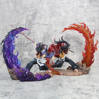Figura De Anime Demon Slayergk 23cm Luz Destacada Tsugikuni Yoriichi Y Kokushibo Batalla Furiosa Estatua Decorativa Para Escritorio Regalo Para Fans - details 6