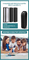 Filtro HEPA Verdadero NEA120 Compatible Con Eureka Instant Clear NEA120 (NEA-F1 NEA-C1) Y Toshiba Smart WiFi (CAF-W36USW) Pack De 2 - details 1
