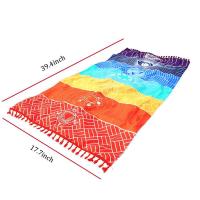 Alfombra Moderna Para El Hogar Alfombrilla De Playa Arcoíris Para Dormitorio Y Sala De Estar Tapiz Colgante De Entrada Toalla De Yoga Antideslizante Tejida Con Diseño De Rayas - details 2