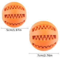 Bola De Juguete Para Perros Y Gatos Masticable Y Limpia Los Dientes Bola De Alimento Para Mascotas Material No Tóxico Resistente Al Mordisco - details 3