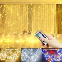 Luz De Encaje LED Para Cortina 6M 8 Modos Decoración De Año Nuevo Fiesta Navidad Boda Y Hogar Guirnalda De Farolillos Navideños - details 26