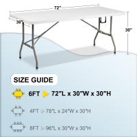 Mantel Rectangular De 6FT Para Mesas Rectangulares En Poliéster Lavable Ideal Para Fiestas De Buffet Y Comidas Navideñas - details 4