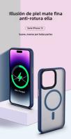 Funda De Carga Inalámbrica Magnética Magsafe Para iPhone 15 14 plus 13 12 11 pro Max Matte Antichoque Bumper Armadura Cubierta Rígida - details 0