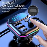 Transmisor FM Bluetooth Para Coche 5.0 Con Cargador USB PD Accesorios Electrónicos Carro GRWIBEOU MP3 Player - details 11