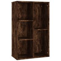 vidaXL Estantería/Aparador madera contrachapada 50x25x80cm Blanco, Negro, Roble Sonoma Mueble Almacenaje Estantería para Oficina, Estudio, Dormitorio Estantería/Librería/ mueble de Almacenamiento - details 2