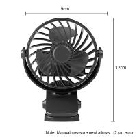 Ventilador Portátil Recargable Con Luz De Noche Y Clip Rotativo De 720° Pequeño Híbrido Para Camping Al Aire Libre Y Uso Doméstico - details 11