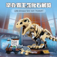 Kit De Bloques De Exhibición De Fósiles De Dinosaurio T. Rex Para Niños Modelo Esqueleto De Laboratorio De Museo Juguetes De Playa - details 0