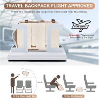 Mochara de viaje grande para Mujeres y helbres, mochara de mano, mochila de senderismo, mochara deportiva para exteriores, mochila informal, artículos Esenciales de Viaje (beige Y marrón) - details 3