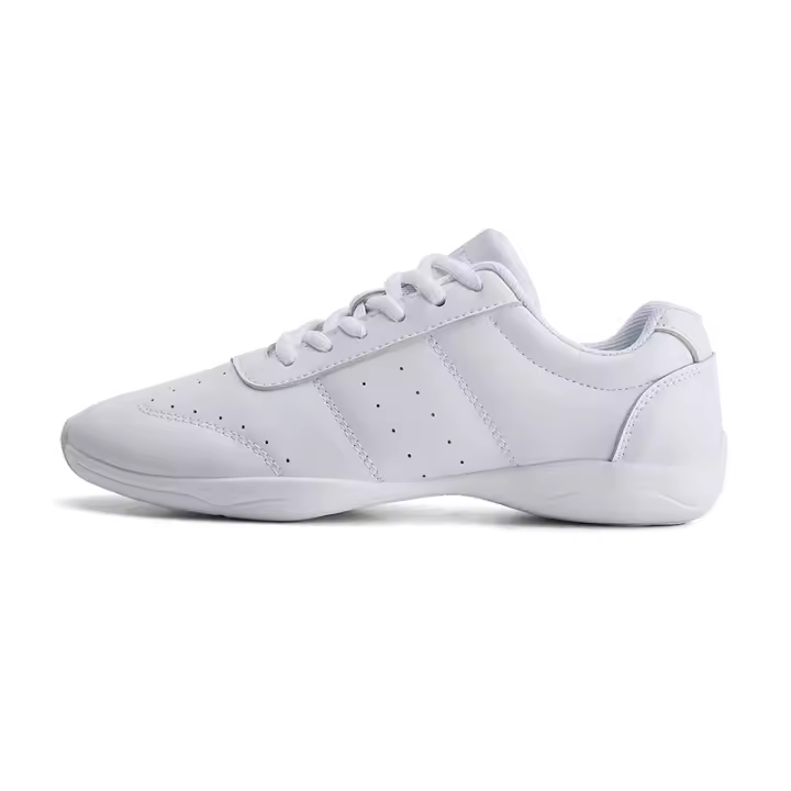 Zapatos blancos de porristas para mujer, zapatillas transpirables de competición de iones negativos para jóvenes, zapatos de baile de entrenamiento deportivo c 2 7 - 1