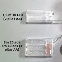 Luces De Navidad De Hilo De Navidad Con Esferas De LED Y Algodón Colorido De 4cm Para Decoración De Hogar Boda Dormitorio Incluye Batería AA - details 7