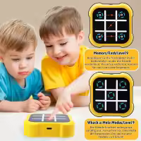Electrónico Tic TAC Toe Bolt, Juegos de Viaje Portátiles 3 en 1, Juegos para Niños para Educación y Crecimiento de la Memoria,Juego de Fiesta Familiar, Regalos De Cumpleaños para Todas Las Edades. - details 0