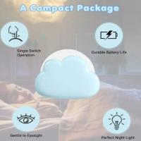 Lámpara Nocturna Creativa De Nubes Recargable Por USB Iluminación LED Portátil Para Dormitorio Regalo Original Para Dormir - details 8