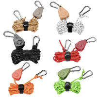 6Pcs Cuerda De Atado Para Acampar 4mm Afinador De Cuerda De Viento Hebilla De Pulley Ratchet Gancho De Cuerda De Tenda Accesorios De Tenda - details 9