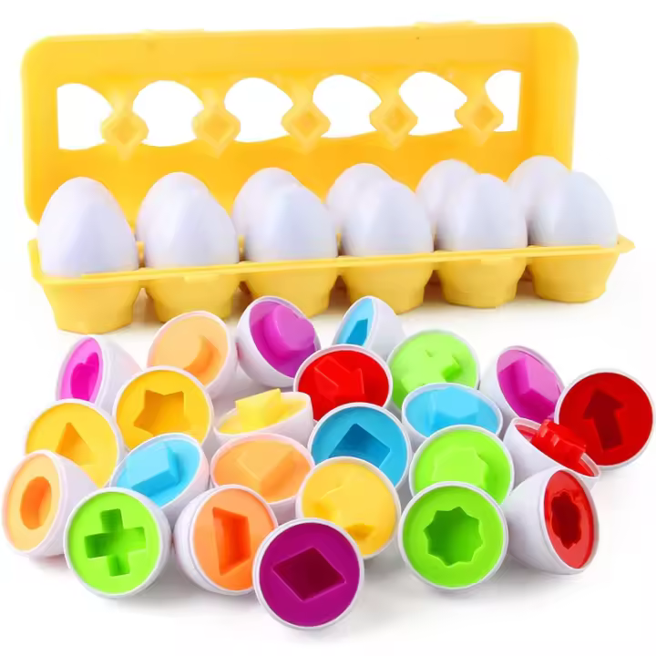 Juguete Educativo Para Bebés Huevo Inteligente Juegos De Alineación De Formas Sorters Montessori Juguetes Para Niños Y Niñas Edad 2-4 Años - 1