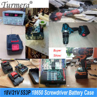 Turmera Caja De Batería Para Destornillador 18V 21V Soporte De Batería 18650 5X 10X 15X 20X Con BMS 50A Máx.100A Para Reparación De Taladro Eléctrico - details 46