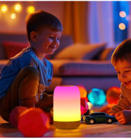 Lámpara De Noche LED RGB Recargable Táctil Colorida Regulable Portátil Linterna De Modo Con Batería De 1500mAh Para Mesa De Noche - details 11
