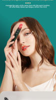 Instrumento de belleza para ojos, instrumento de introducción de instrumentos de belleza para ojos, masajeador de ojos con microcorriente, lápiz para ojos de belleza para levantamiento en el hogar, verde oscuro para la cara - details 5