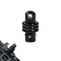 Adaptador De Estudío Para Correa QD En Acero Resistente Para Keymod Mlok Caza Color Negro Material Metálico Compatible Con Bipod - details 5
