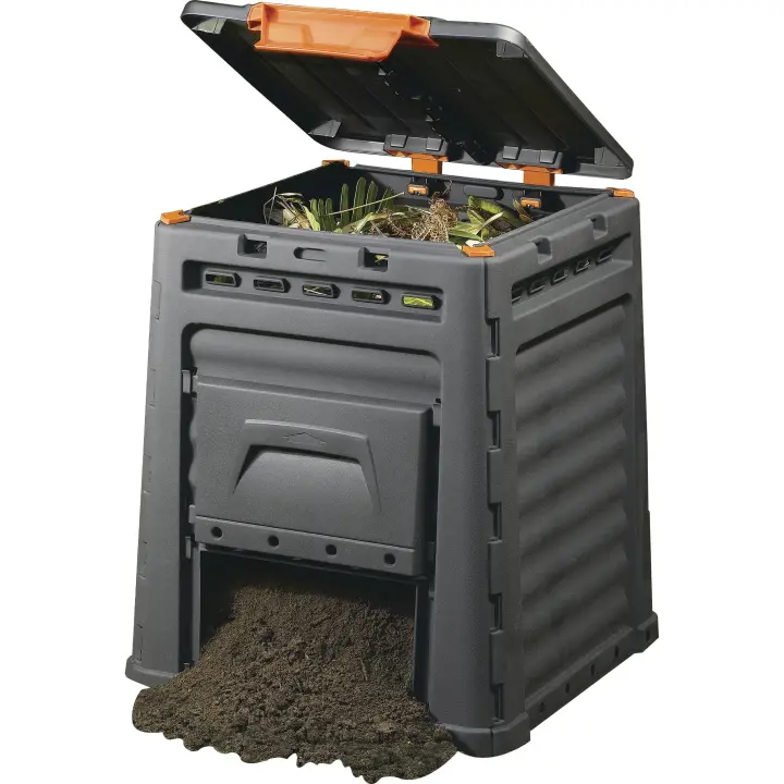 Keter Compostador Ecológico 320 Litros Resistente Resina Huerto Reciclar Abono Fertilizante - 1