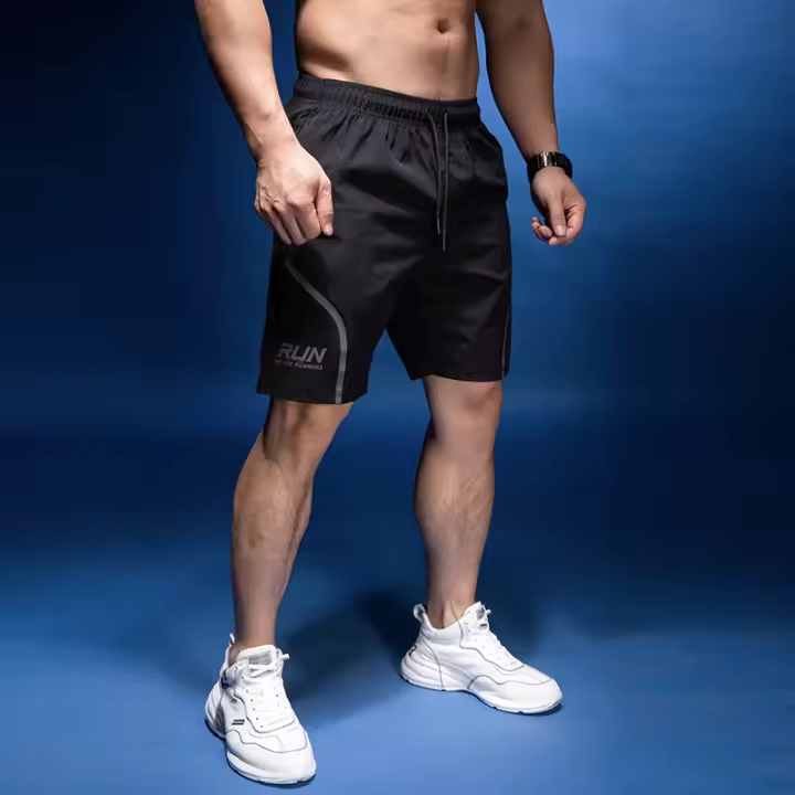 Shorts De Entrenamiento Para Hombre Fitness Running Baloncesto Quick-Drying Transpirable Pantalones Cinco Puntos De Musculación Casual - 1
