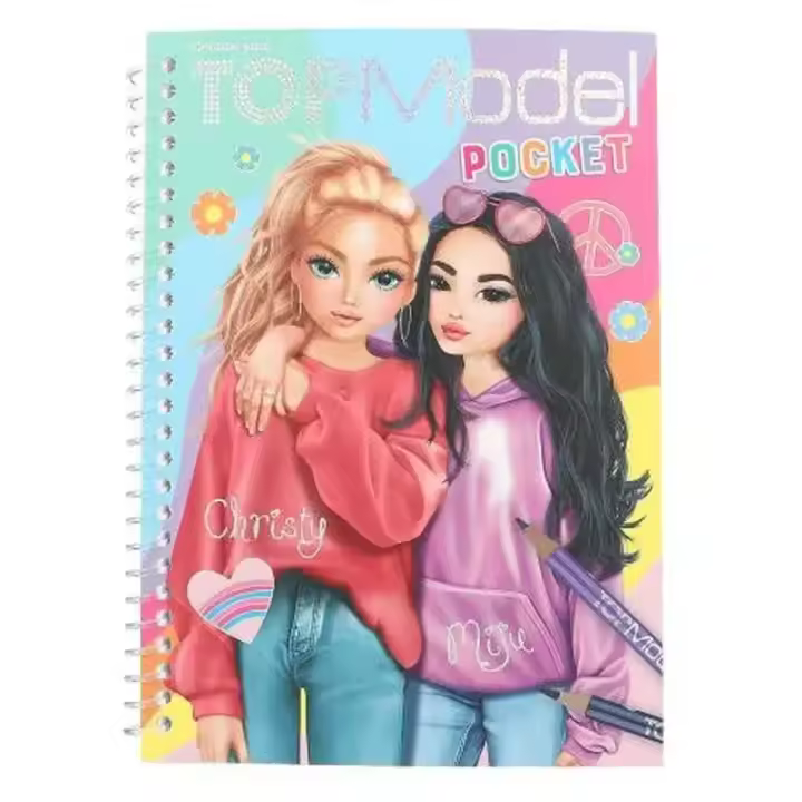 Cuaderno colorear TOPModel Pocket 13166 DEPESCHE - 1