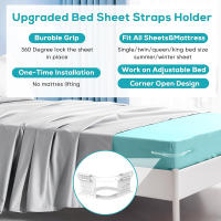 Juego De 4 Clip Para Sábanas Multifuncionales Resistentes Herramienta De Tensión Para Esquinas De Cama Suministro Doméstico - details 2