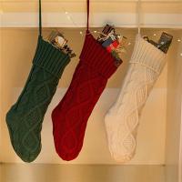 Grande Calcetines De Navidad Para Niños Tejidos Con Cable Decoración Festiva Para Fiestas Familiares Y Adornos De Navidad - details 2