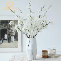 1PC Decoración De Habitación Con Flores Artificiales De Cerezo Rosa Y Blanca Para Bodas Y Decoración Del Hogar Estilo Silken - details 1