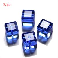 100PCS Cuentas De Cristal Transparentes De 4mm Para Fabricación De Joyería DIY Cuentas Espaciadoras Forma Cubo - details 2