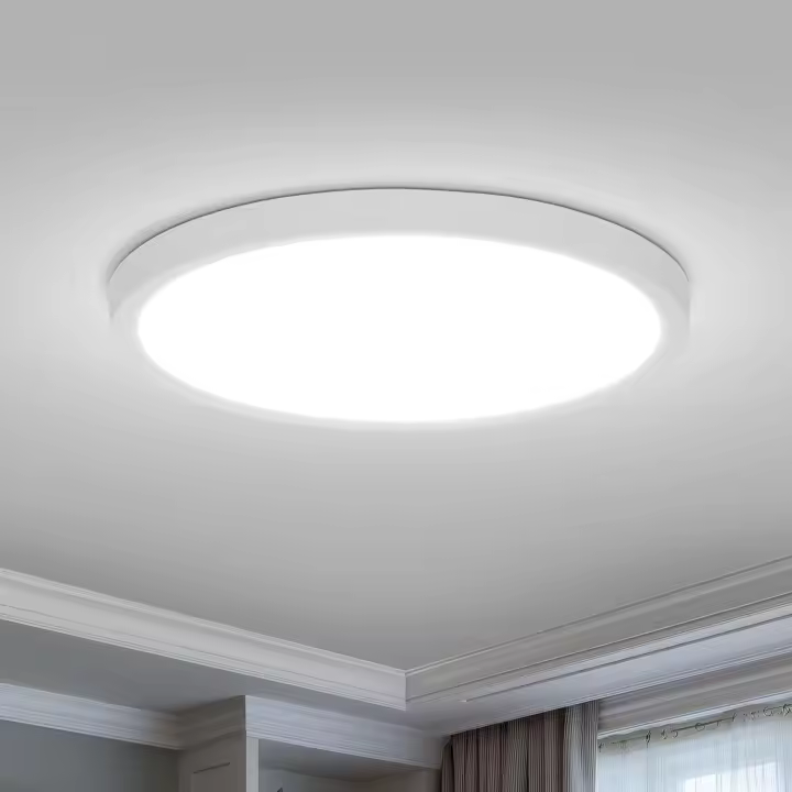 Lámpara de techo LED ultrafina de 20 W y 2146 LM, Luz Blanca Diurna de 6000 K, para baño, Modern Y Redonda de 22 cm - 1