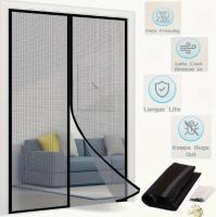 Easy-Install Magnetic Mesh Curtain for Summer - Insect & Mosquito Repellent, Breathable Polyester Blend, Classic Style, Ideal for Bedroom, Living Room & Wardrobe Doors - details 2