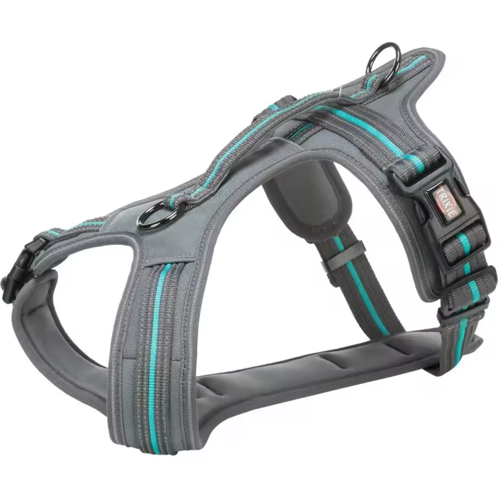 TRIXIE Fusion Arnés Confort, S–M, 45–54 cm/20 mm, Grafito - 1