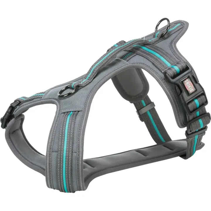 TRIXIE Fusion Arnés Confort, S–M, 45–54 cm/20 mm, Grafito - 1