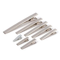 20pcs Clip Para Cabello De Téngara Con Un Solapamiento Para Joyería DIY Accesorios De Metal Aleación De Zinc Tamaños Variados - details 4