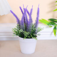 1PC Lavanda Artificial De 17CM Decoración Realista Para Escritorio De Oficina Regalo De Presentación Decoración De Hogar Y Oficina - details 2