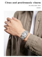 Reloj De Pulsera De Acero Inoxidable SANDA Para Hombres Y Mujeres Resistente Al Agua Y Al Choque Con Display Numeral Romano Moda Y Casual - details 7