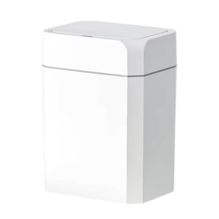 Bote de basura para baño con tapa, sensor de movimiento de 3.5 galones, delgado, impermeable, pequeño, para baño, cocina, oficina, dormitorio, sala de estar, inodoro - 1