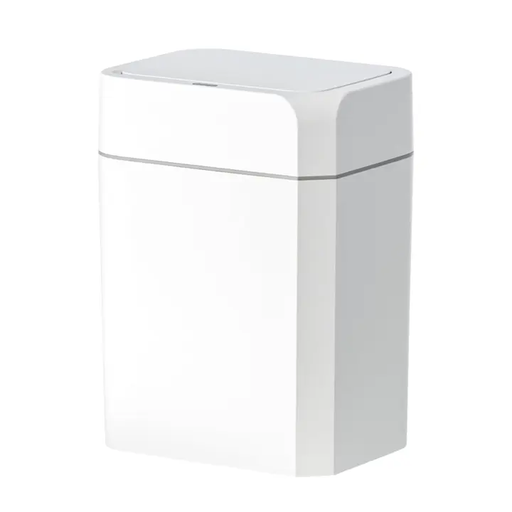 Bote de basura para baño con tapa, sensor de movimiento de 3.5 galones, delgado, impermeable, pequeño, para baño, cocina, oficina, dormitorio, sala de estar, inodoro - 1