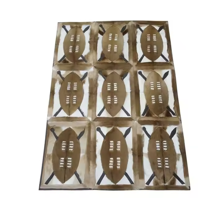 Alfombra de piel de gacela natural Springbok 160x112 cm - Zerimar. - 1