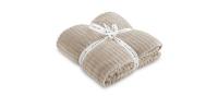 Manterol - Manta plaid para sofá de terciopelo canale. Ideal para sofá o pie de cama. Tacto extra suave y muy cálida, perfecta para los meses de otoño e invierno. - details 0