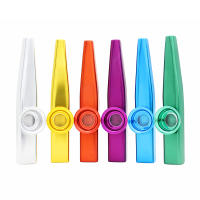 10/20 Pcs Kazoo De Metal Colorido Instrumentos Musicales Orff Flautas Diáfragma De Bocina Ligeros Para Guitarra Y Mate - details 4