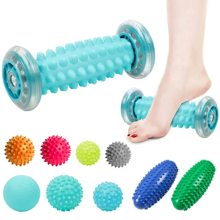 Bola De Masaje Para Alivio Del Dolor En Pies Y Cuerpo Kit De Terapia Para Fascitis Plantar Esfuerzo De Talón Músculos Doloridos Puntos Triger En Espalda Brazos Cuello Hombros Piernas - 1