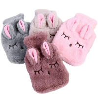 Botella De Agua Caliente Portátil En Forma De Conejo De Peluche Alivio Del Estrés Y Dolor Mano Calefacción Terapia Para Niñas Bolsillo Para Mano Y Pies - details 6