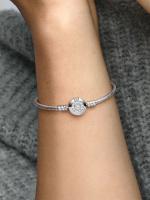 Pandora - Pulsera Pandora Moments with Cadena de Serpiente y Brilliant Crown-Plata de Lei - details 3