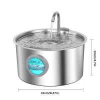 Fuente De Agua Para Mascotas De 3.2L En Acero Inoxidable Con Enchufe USB Y Filtro Automático Ultra Silencioso Para Gatos Y Perros - details 6