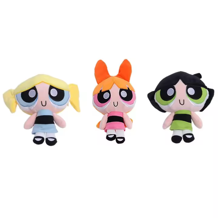 3pcs/lot Peluches De Anime Powerpuff Girls 20cm Juguetes De Peluche Lindos Blossom Buttercup Bubbles Regalos Para Niños - 1