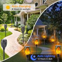 96 Luces De Torcha Solar Para Exterior IP65 Impermeables Luz De Velocidad Para Jardín Patio Iluminación De Césped Estilo Moderno - details 5