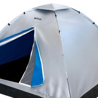 Aktive - Tienda de campaña, color gris plateado, 205x205x130 cm, protección UV50, incluye 8 piquetas, 4 cuerdas, ideal para 4 personas, incluye funda de transporte, tienda camping - details 1