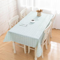 Mantel Redondo De PVC Impermeable a Prueba De Manchas Con Patrón Cuadriculado Para Sala De Estar Y Cocina Cubierta De Mesa Rectangular Para Comedor - details 3
